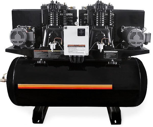 120-Gallon Two Stage Electric Duplex Series - 5.0 HP