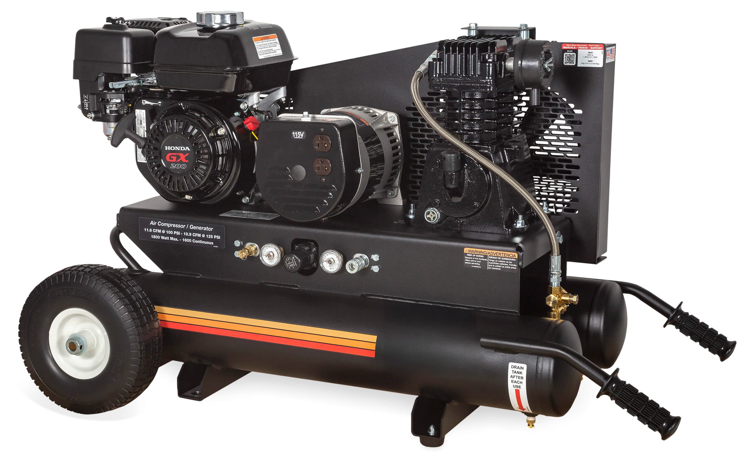 8-Gallon Single Stage Gasoline Combination