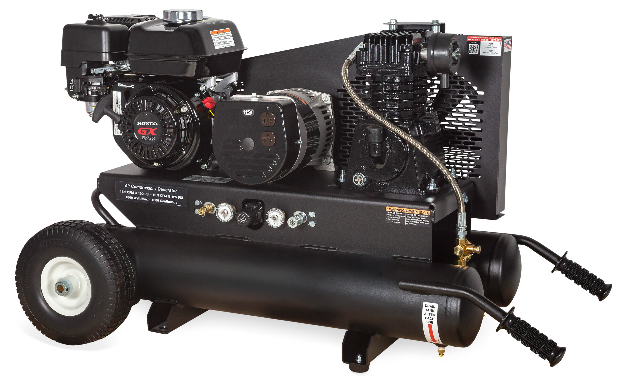 8-Gallon Single Stage Gasoline Combination